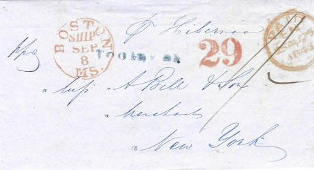 Entire from  London to New York via Cunard line steamer