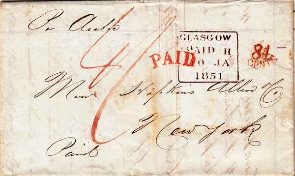 Liverpool 84 CENTS accountancy mark - EKD 1851 M54a
