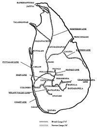 Click to enlarge Map of Ceylon's TPO system