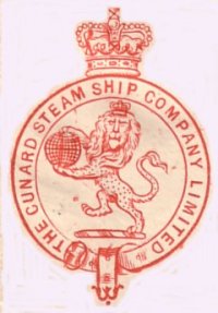 Cunard's emblem fom a letter of the 1930's