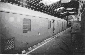 Exterior photograph of TPO No 573 sorting carriage