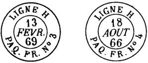 LIGNE H types in use 1866-1872