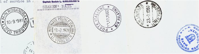examples of various seapost marks