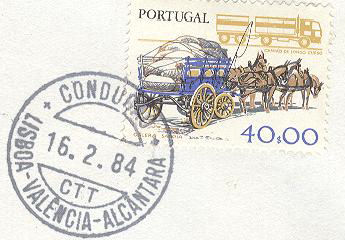 Fig. 10: CONDUÇÃO LISBOA - VALÊNCIA - ALCÂNTARA [Mail Guard mark]