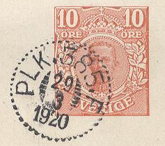 Fig. 11: PLK 385 (STRÖMSTAD - GÖTEBORG) mailguard mark