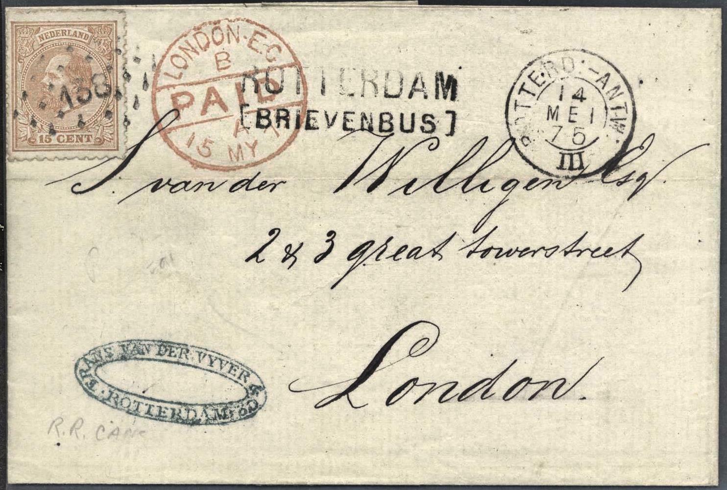 Netherlands – A Rotterdam Brievenbus Mark